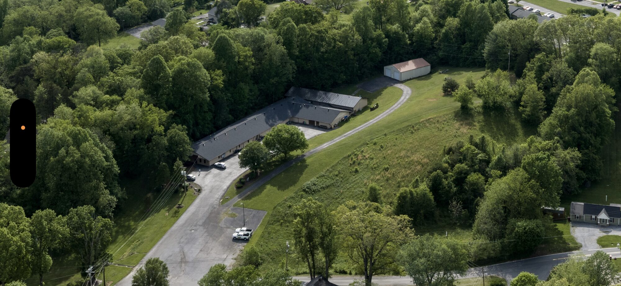 Property from above — eastern approach