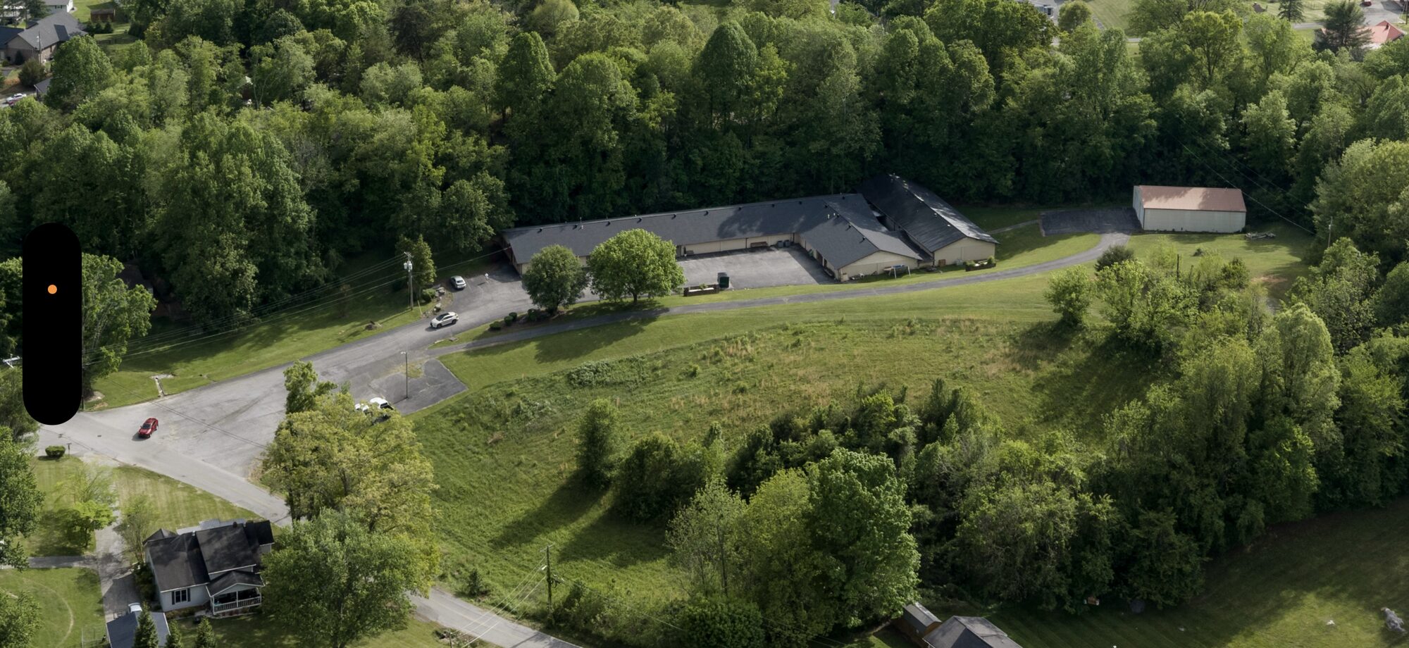Property from above — western approach